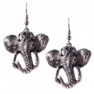 Star's Dazzle Elephant Head Dangle Earrings