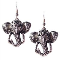Star's Dazzle Elephant Head Dangle Earrings
