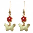 Star's Dazzle Flower and Butterfly Dangle Earrings