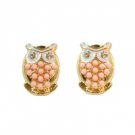Star's Dazzle Owl Stud Earrings