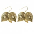 Star's Dazzle Bird and Leaf Dangle Earrings