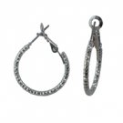 Star's Dazzle Sliver Color Hoop Earrings