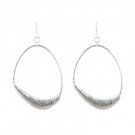 Star's Dazzle Silver Tone Fashion Dangle Earrings