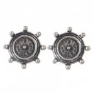 Star's Dazzle Clock Steering Shape Stud Earrings