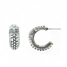 Star's Dazzle CZ Half Hoop Stud Earrings 2