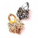 Star's Dazzle Multi crystal  and Teardrop Crystal Accents Stud Earrings