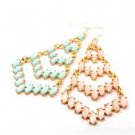 Star's Dazzle Rhinestones Chandelier Dangle Earrings