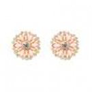 Star's Dazzle Rhinestones and Crystal  Flower Shape Stud Earrings