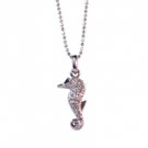 Star's Dazzle Seahorse Pendant Necklace