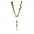 Star's Dazzle Gold Tone White Seashell Necklace