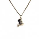 Star's Dazzle Boot with CZ Pendant Necklace