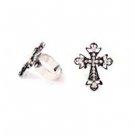 Star's Dazzle Rhinestones on Cross Shape Ring