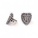 Star's Dazzle Rhinestone  on Heart Shape Ring
