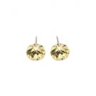 Made with Swarovski Elements Earrings Light Topaz - Buy 1 Get 1 Free