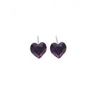 Made with Swarovski Elements Earrings Amethyst - Buy 1 Get 1 Free