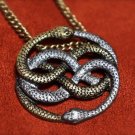 Neverending Story Auryn Pendant - Silver and Gold (Atreyu's Pendant)