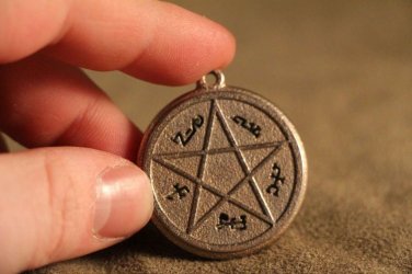 Supernatural Devil's Trap Silver Pendant Necklace - Sam & Dean Winchester