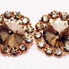 Assorted Faceted Colored Earrings - Gold/Gold