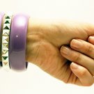 FASHION JEWELRY MULTI LINE BANGLE - Purple