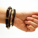 FASHION JEWELRY MULTI LINE BEADS - Black