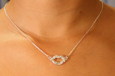 KISS (silver w/ matching earings)