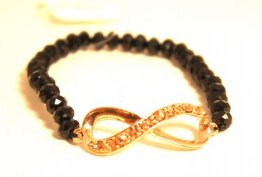 Black infinity bracelet