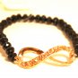Black infinity bracelet