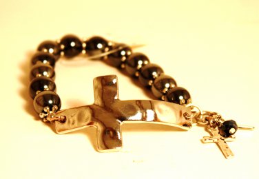 Silver Cross Bracelet
