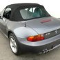 1996-2002 BMW Z3/M Roadster Convertible Canvas Top with Plastic Window (Black)