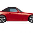 2000-01 Honda S2000 Convertible Vinyl Top with Plastic Window (Black)