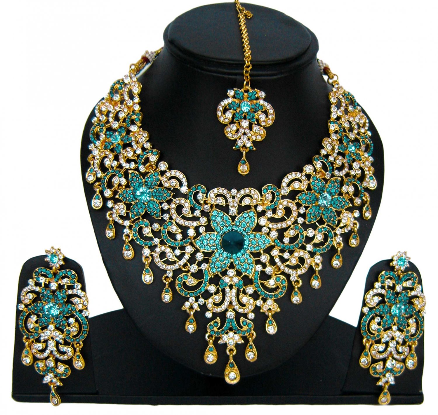 American Diamond Jewelry Flower Inspired Attractive Princess Style