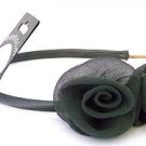 Thin Grey Flower Bud/Rosebud Headband NEW Hair Band Alice Band