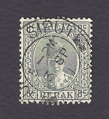 8c Malaya, Perak 1935, #SG110.