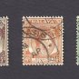 King George VI 1937. 3 stamps: SG-293,296,297.