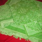 Bright Green Towels & wash cloths total of ***6*****