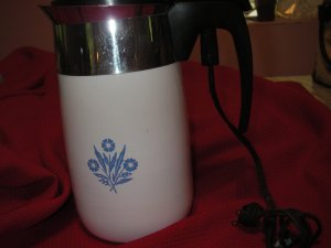 Corning Pyrex Coffee Pot E1210 Cornflower