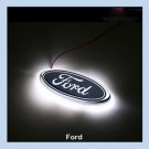 LED Car Decal Logo Tail Light Auto Badge Emblem Lamp White For Ford Focus