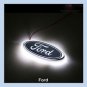 LED Car Decal Logo Tail Light Auto Badge Emblem Lamp White For Ford Focus