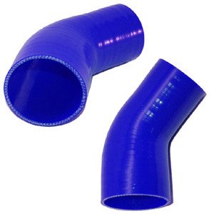 Silicone Joiner Elbow Radiator Hose 45 Degree Bend 50mm 2" 2 inch Silicon Pipe
