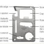 11 in 1 Color Camel Multi Function Emergency Survival Card Pocket Knife 10 PCS