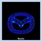 LED Car Decal Logo Tail Light Auto Badge Emblem Lamp Blue for Mazda 3