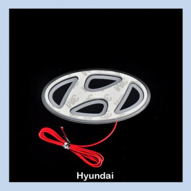 Car LED Decal Logo Light Badge Emblem Sticker Lamp Blue For Hyundai Elantra 08