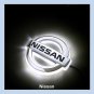 Car LED Decal Logo Light Badge Emblem Sticker Lamp White For Nissan Livina