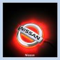 Car LED Decal Logo Light Badge Emblem Sticker Lamp Red For Nissan Livina
