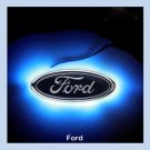 LED Car Decal Logo Tail Light Auto Badge Emblem Lamp Blue For Ford Focus