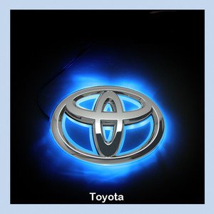 Toyota Camry LED Car Decal Logo Tail Light Badge Emblem Sticker Lamp Blue