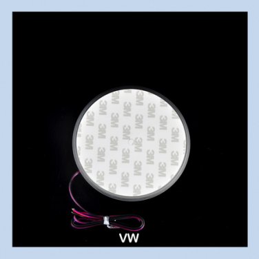 Car LED Decal Logo Light Badge Emblem Sticker Lamp Red For VW Satigar