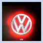Car LED Decal Logo Light Badge Emblem Sticker Lamp Red For VW Satigar