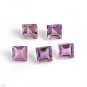 Lot of 5  2.50ctw Genuine Amethyst pricess Cut Gemstones