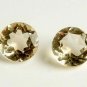 Lot of 2  2.50ctw Genuine Citrine, Round shape 7.00mm